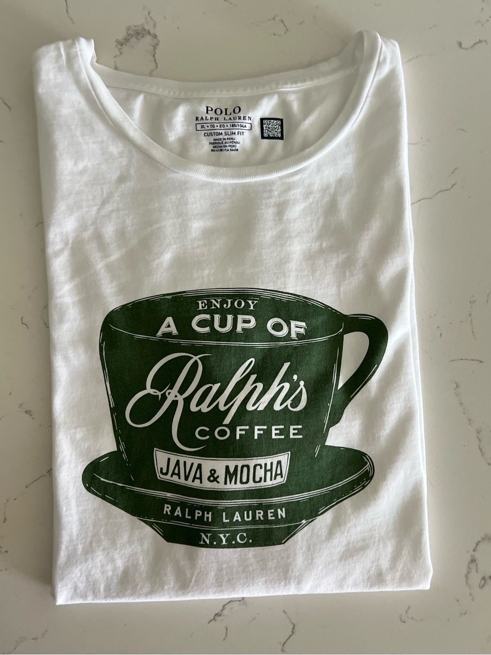 Polo Ralph Lauren  Custom Slim Fit Ralph's Coffee T-Shirt size XL